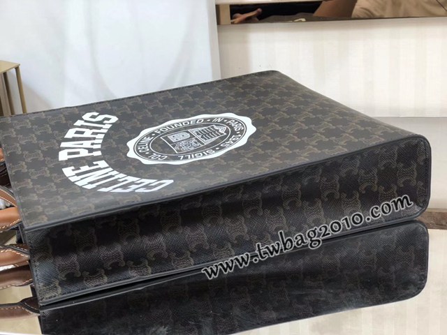 Celine專櫃2023新款手提托特包 191542 賽琳CABAS TRIOMPHE帆布小號豎款手袋 sldj2221